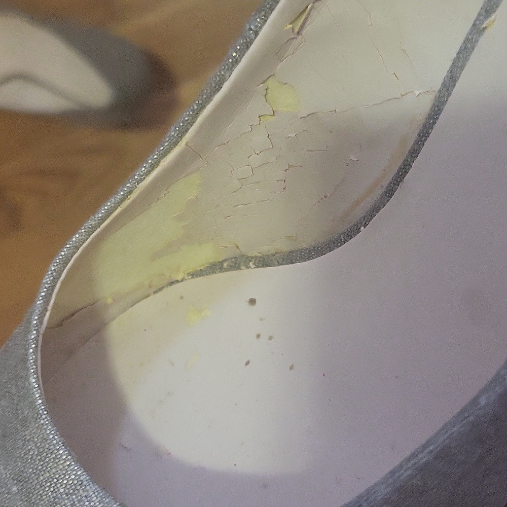 Nine West Gold Linen- Like Fabric Heels with Sophisticated Metallic Finish - Picture 8 of 11